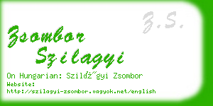 zsombor szilagyi business card